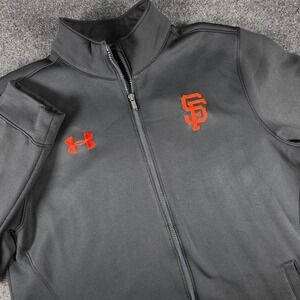 Under Armour SF Giants Jacket Mens XL Black Full Zip Fleece UM7290 FW 2016